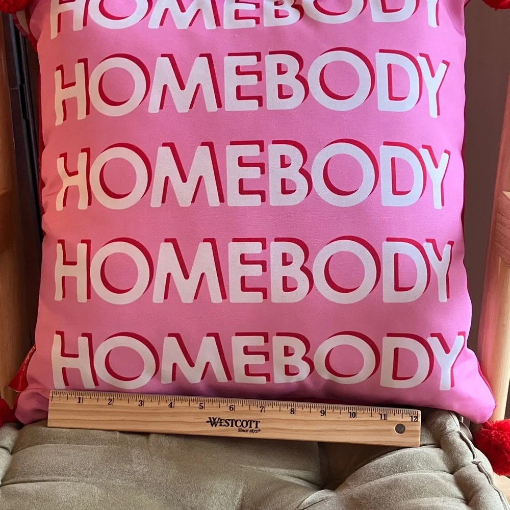 “Homebody” Cute colorful Pillow by Packed Party 🎈